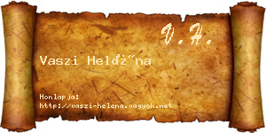 Vaszi Heléna névjegykártya